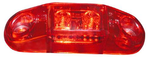 RED Piranha  LED 2-diode Slim-Line Marker Lights
